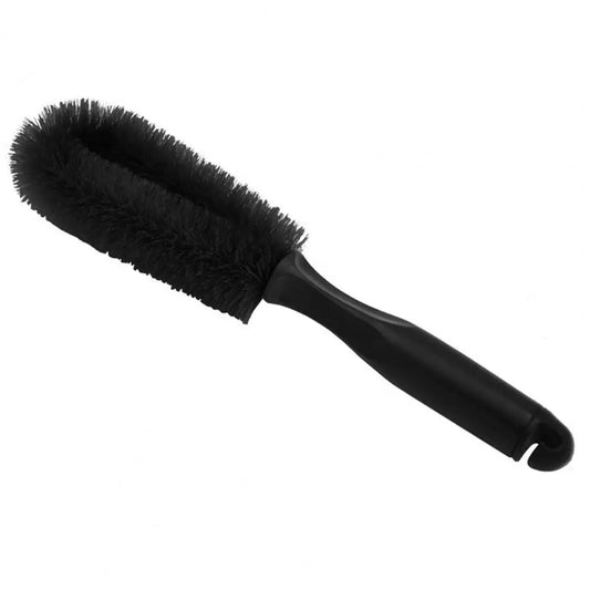 Wheel cleaning brushes