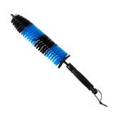 Wheel cleaning brushes